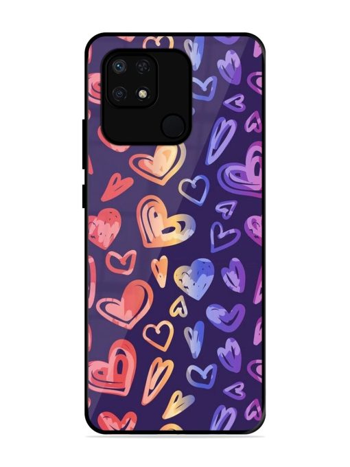 Rainbow Hearts Glossy Soft Edge Case for Xiaomi Redmi 10 Power Chachhi