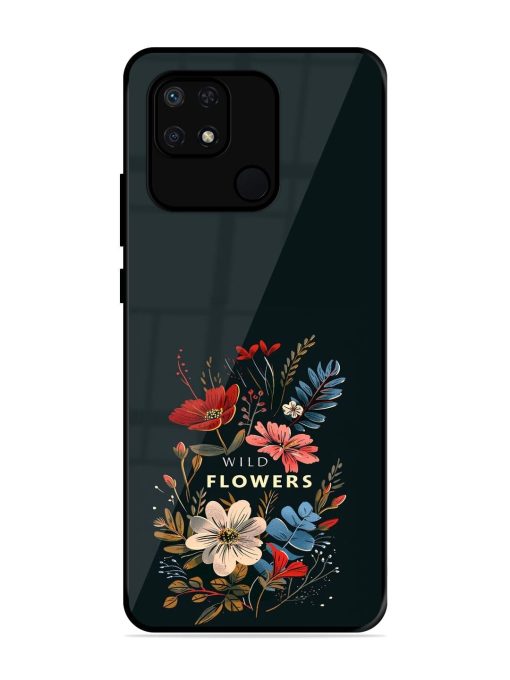 Dark Floral Glossy Soft Edge Case for Xiaomi Redmi 10 Power Chachhi