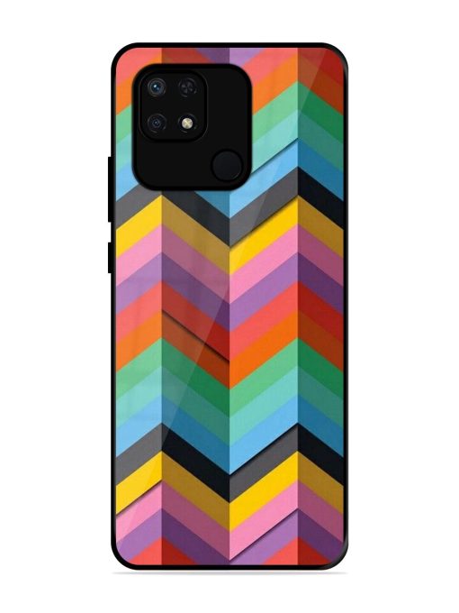 Colorful Zigzag Glossy Soft Edge Case for Xiaomi Redmi 10 Power Chachhi