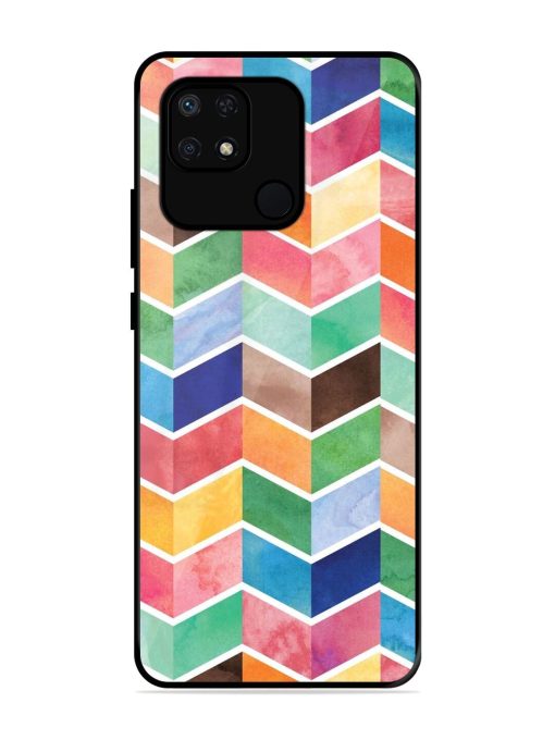 Watercolor Chevron Whimsy Glossy Soft Edge Case for Xiaomi Redmi 10 Power Chachhi