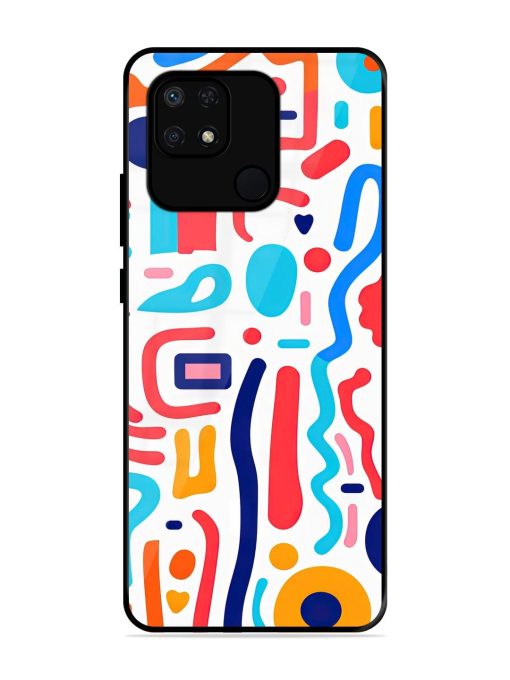 Whimsical Doodle Chaos Glossy Soft Edge Case for Xiaomi Redmi 10 Power Chachhi