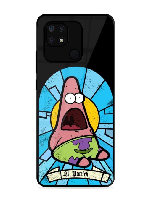 St. Patrick'S Day Stained Glass Patrick Star Glossy Soft Edge Case for Xiaomi Redmi 10 Power Chachhi