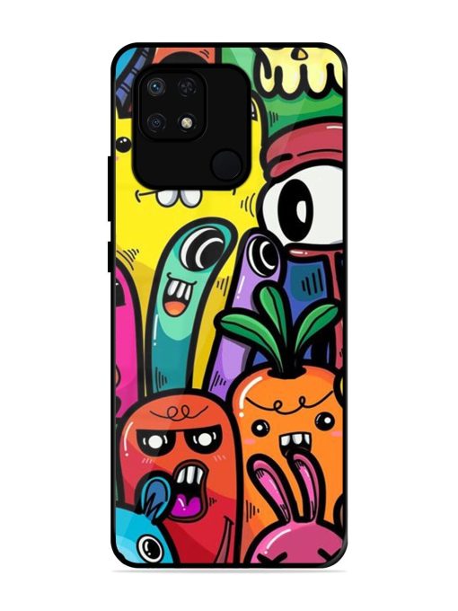 Whimsical Doodle Chaos Glossy Soft Edge Case for Xiaomi Redmi 10 Power Chachhi