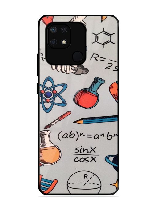 Science Doodle Delight Glossy Soft Edge Case for Xiaomi Redmi 10 Power Chachhi