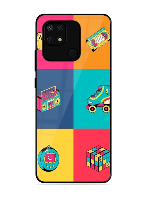 90S Throwback Grid Glossy Soft Edge Case for Xiaomi Redmi 10 Power Chachhi