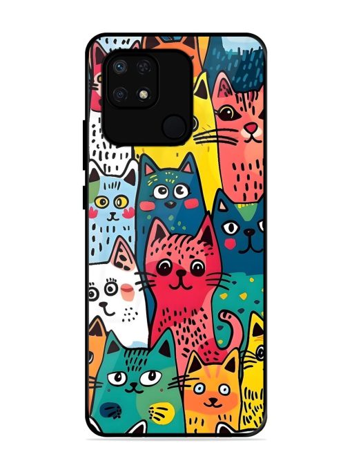 Feline Frenzy Glossy Soft Edge Case for Xiaomi Redmi 10 Power Chachhi