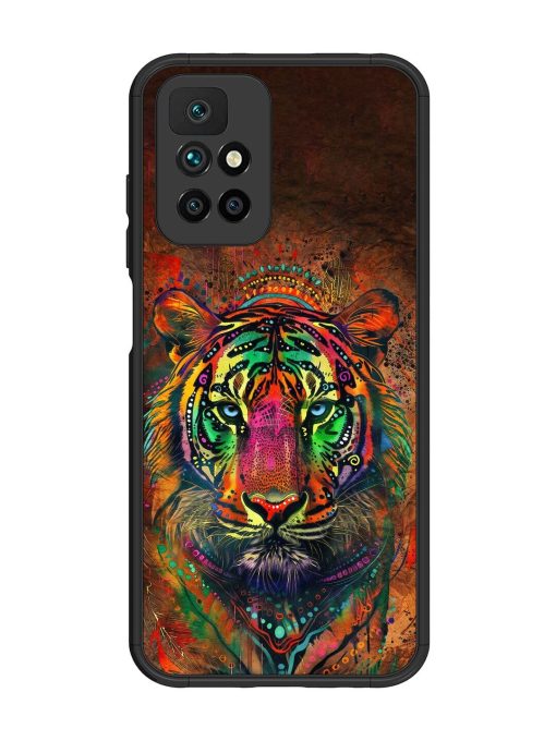 Cosmic Tiger Glossy Soft Edge Case for Xiaomi Redmi 10 Prime (2022) Chachhi