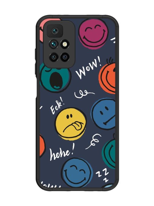 Emoticon Parade Glossy Soft Edge Case for Xiaomi Redmi 10 Prime (2022)