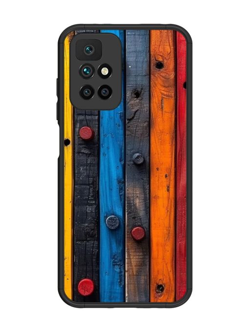 Rainbow Plank Glossy Soft Edge Case for Xiaomi Redmi 10 Prime (2022) Chachhi