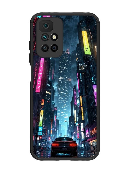 Neon Nightscape Glossy Soft Edge Case for Xiaomi Redmi 10 Prime (2022) Chachhi