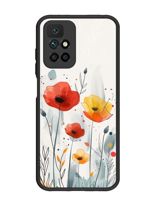 Poppy Fields Glossy Soft Edge Case for Xiaomi Redmi 10 Prime (2022) Chachhi