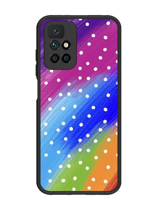 Rainbow Polka Dot Dream Glossy Soft Edge Case for Xiaomi Redmi 10 Prime (2022)
