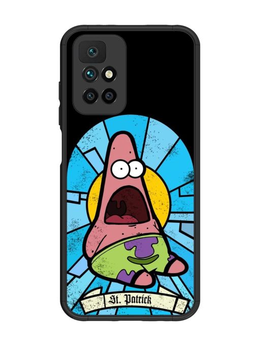 St. Patrick'S Day Stained Glass Patrick Star Glossy Soft Edge Case for Xiaomi Redmi 10 Prime (2022) Chachhi