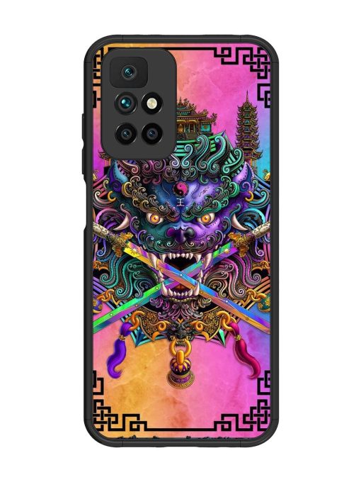 Psychedelic Fu Dog Tapestry Glossy Soft Edge Case for Xiaomi Redmi 10 Prime (2022) Chachhi