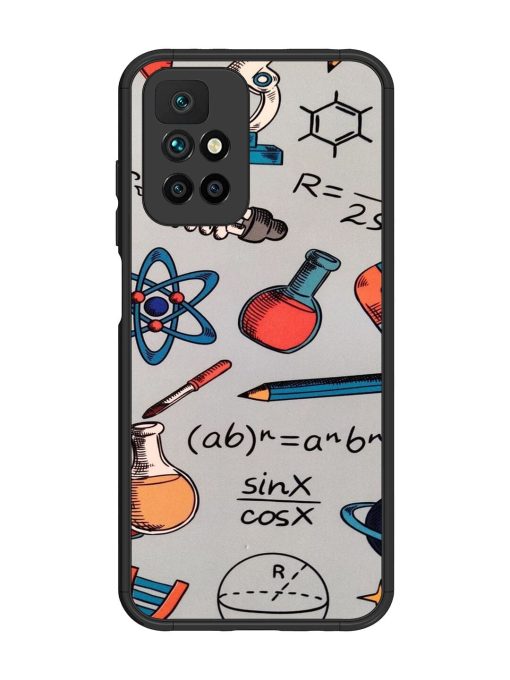 Science Doodle Delight Glossy Soft Edge Case for Xiaomi Redmi 10 Prime (2022) Chachhi