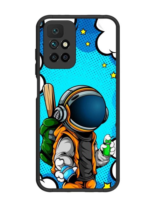 Space Graffiti Artist Glossy Soft Edge Case for Xiaomi Redmi 10 Prime (2022)