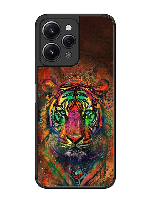 Cosmic Tiger Glossy Soft Edge Case for Xiaomi Redmi 12 (4G) Chachhi