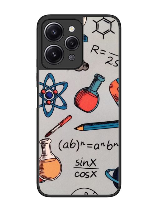 Science Doodle Glossy Soft Edge Case for Xiaomi Redmi 12 (4G) Chachhi