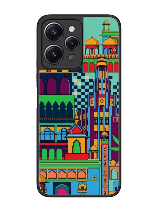 Indian Tapestry Glossy Soft Edge Case for Xiaomi Redmi 12 (4G) Chachhi