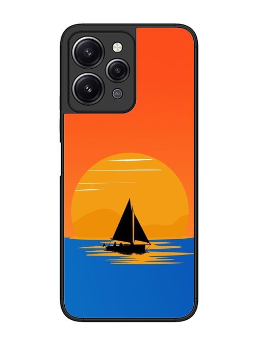 Sunset Sail Glossy Soft Edge Case for Xiaomi Redmi 12 (4G) Chachhi