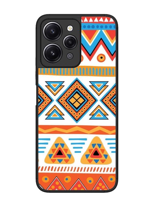 Vibrant Tribal Pattern Glossy Soft Edge Case for Xiaomi Redmi 12 (4G) Chachhi