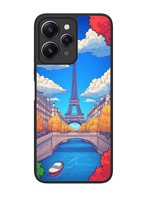 Parisian Panorama Glossy Soft Edge Case for Xiaomi Redmi 12 (4G) Chachhi