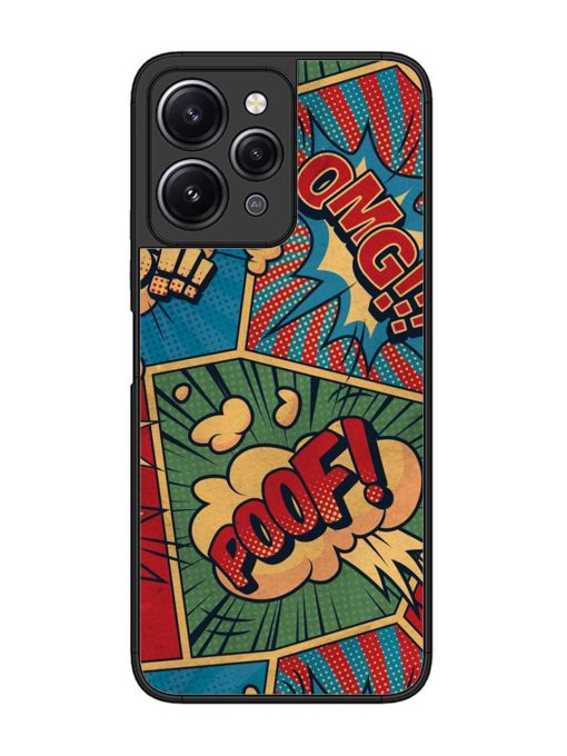 Comic Book Chaos Glossy Soft Edge Case for Xiaomi Redmi 12 (4G) Chachhi