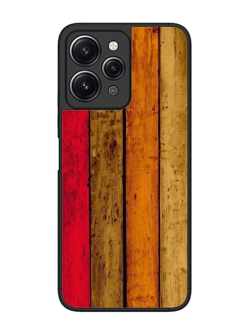 Colorful Woodgrain Glossy Soft Edge Case for Xiaomi Redmi 12 (4G) Chachhi