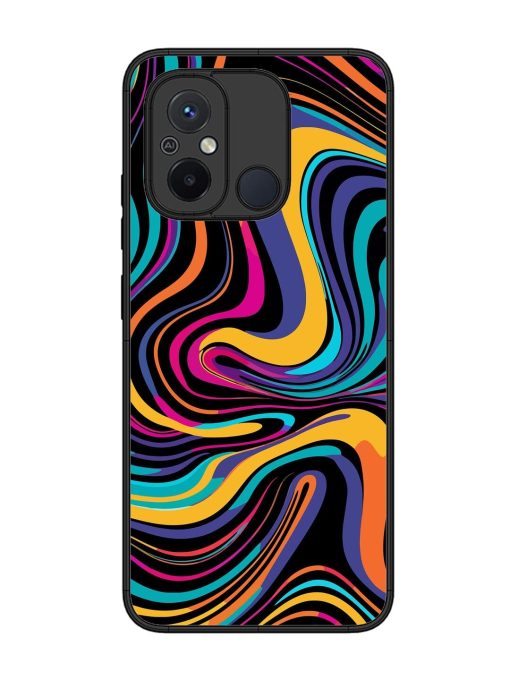 Psychedelic Swirl Glossy Soft Edge Case for Xiaomi Redmi 12C Chachhi