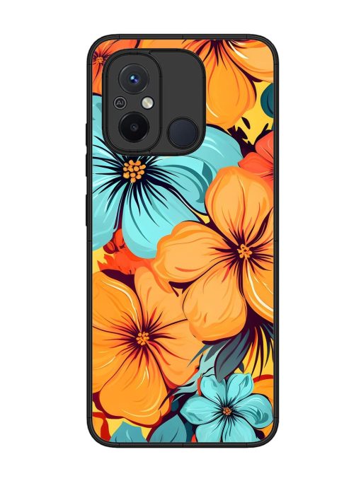 Tropical Bloom Glossy Soft Edge Case for Xiaomi Redmi 12C Chachhi