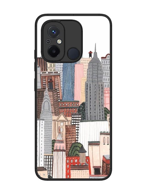 Cityscape Dreams Glossy Soft Edge Case for Xiaomi Redmi 12C Chachhi