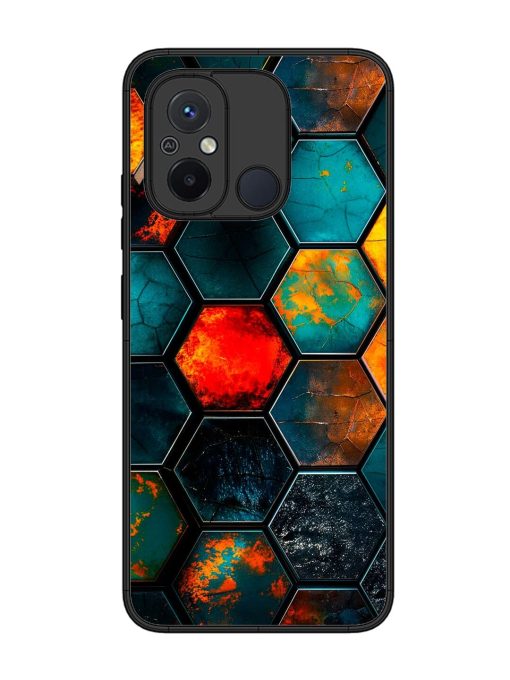 Hexagon Hive Glossy Soft Edge Case for Xiaomi Redmi 12C Chachhi