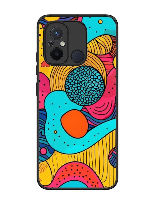 Psychedelic Patterns Glossy Soft Edge Case for Xiaomi Redmi 12C Chachhi