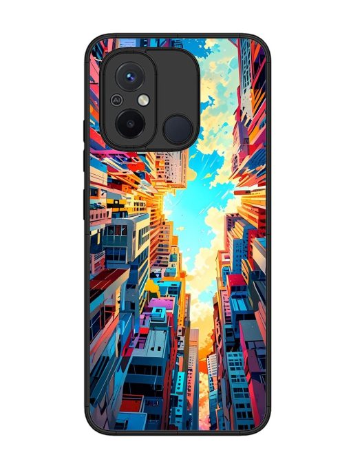 Skyward City Glossy Soft Edge Case for Xiaomi Redmi 12C Chachhi