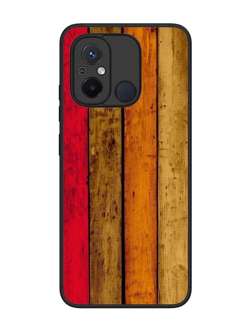 Colorful Woodgrain Glossy Soft Edge Case for Xiaomi Redmi 12C Chachhi