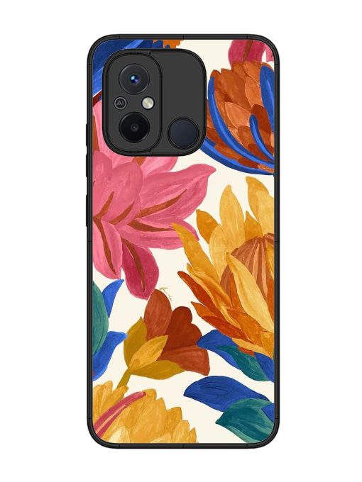 Blooming Tapestry Glossy Soft Edge Case for Xiaomi Redmi 12C Chachhi