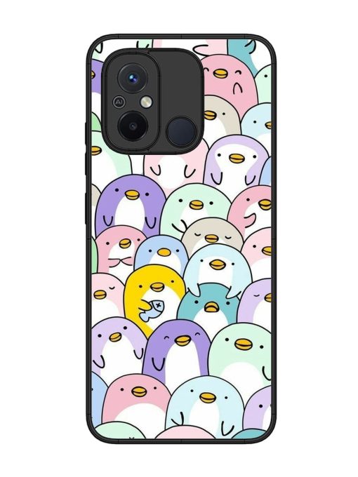 Penguin Party Glossy Soft Edge Case for Xiaomi Redmi 12C Chachhi