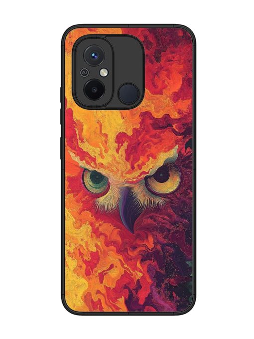 Fiery Owl Glossy Soft Edge Case for Xiaomi Redmi 12C Chachhi