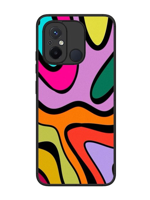 Groovy Swirls Glossy Soft Edge Case for Xiaomi Redmi 12C Chachhi