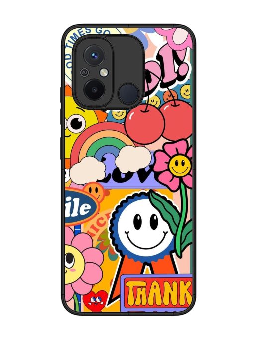 Good Times Good Vibes Glossy Soft Edge Case for Xiaomi Redmi 12C Chachhi