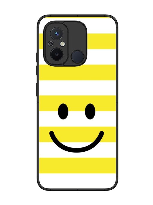 Smiling Stripes Glossy Soft Edge Case for Xiaomi Redmi 12C Chachhi