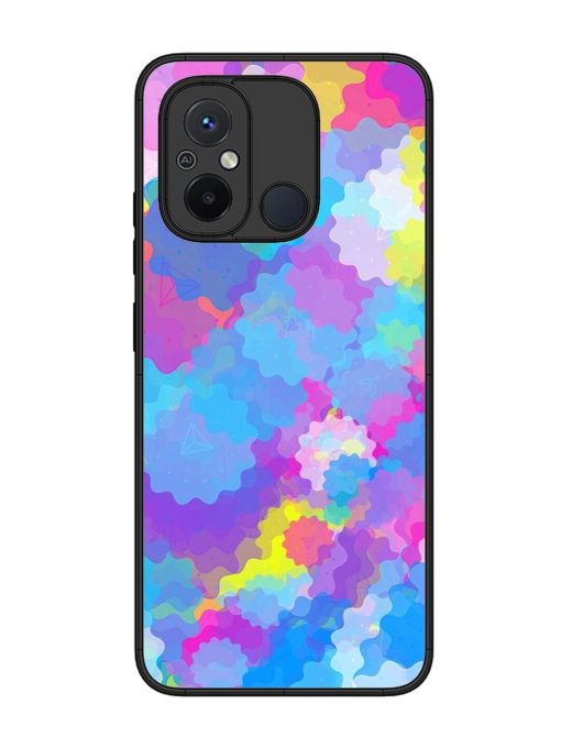 Psychedelic Cloud Burst Glossy Soft Edge Case for Xiaomi Redmi 12C Chachhi