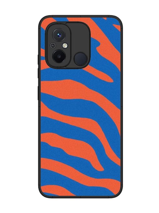 Zebra Stripes In Blue And Orange Glossy Soft Edge Case for Xiaomi Redmi 12C Chachhi