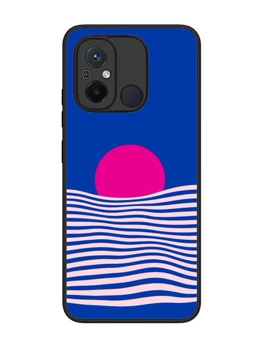 Pink Sunset Over Blue Waves Glossy Soft Edge Case for Xiaomi Redmi 12C Chachhi