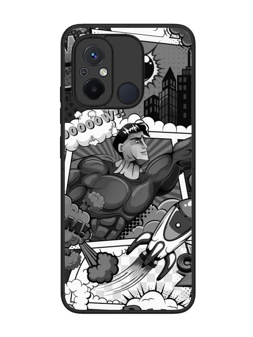 Comic Book Chaos Glossy Soft Edge Case for Xiaomi Redmi 12C Chachhi