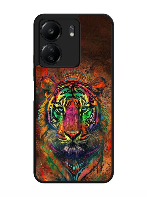 Cosmic Tiger Glossy Soft Edge Case for Xiaomi Redmi 13C (4G) Chachhi