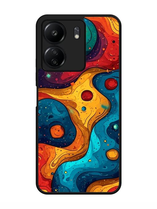 Cosmic Swirl Glossy Soft Edge Case for Xiaomi Redmi 13C (4G) Chachhi