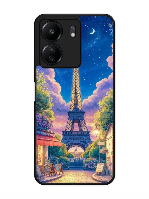 Twilight In Paris Glossy Soft Edge Case for Xiaomi Redmi 13C (4G) Chachhi