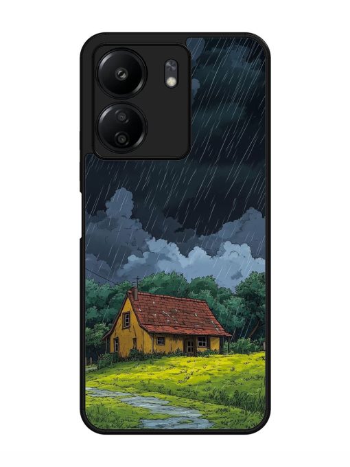 Rainy Day Retreat Glossy Soft Edge Case for Xiaomi Redmi 13C (4G) Chachhi