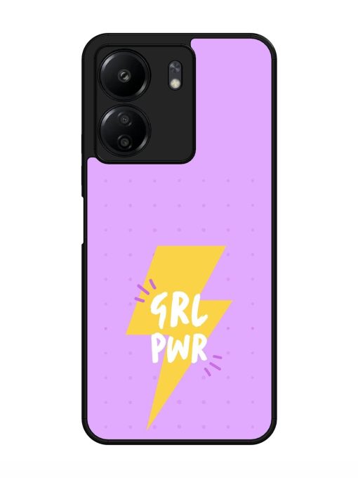 Girl Power Spark Glossy Soft Edge Case for Xiaomi Redmi 13C (4G) Chachhi